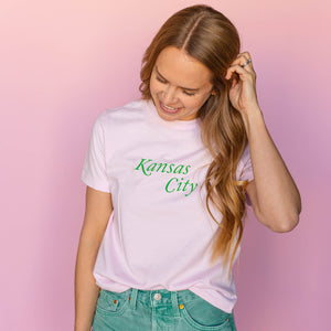 Kansas City Boxy Tee - Pink