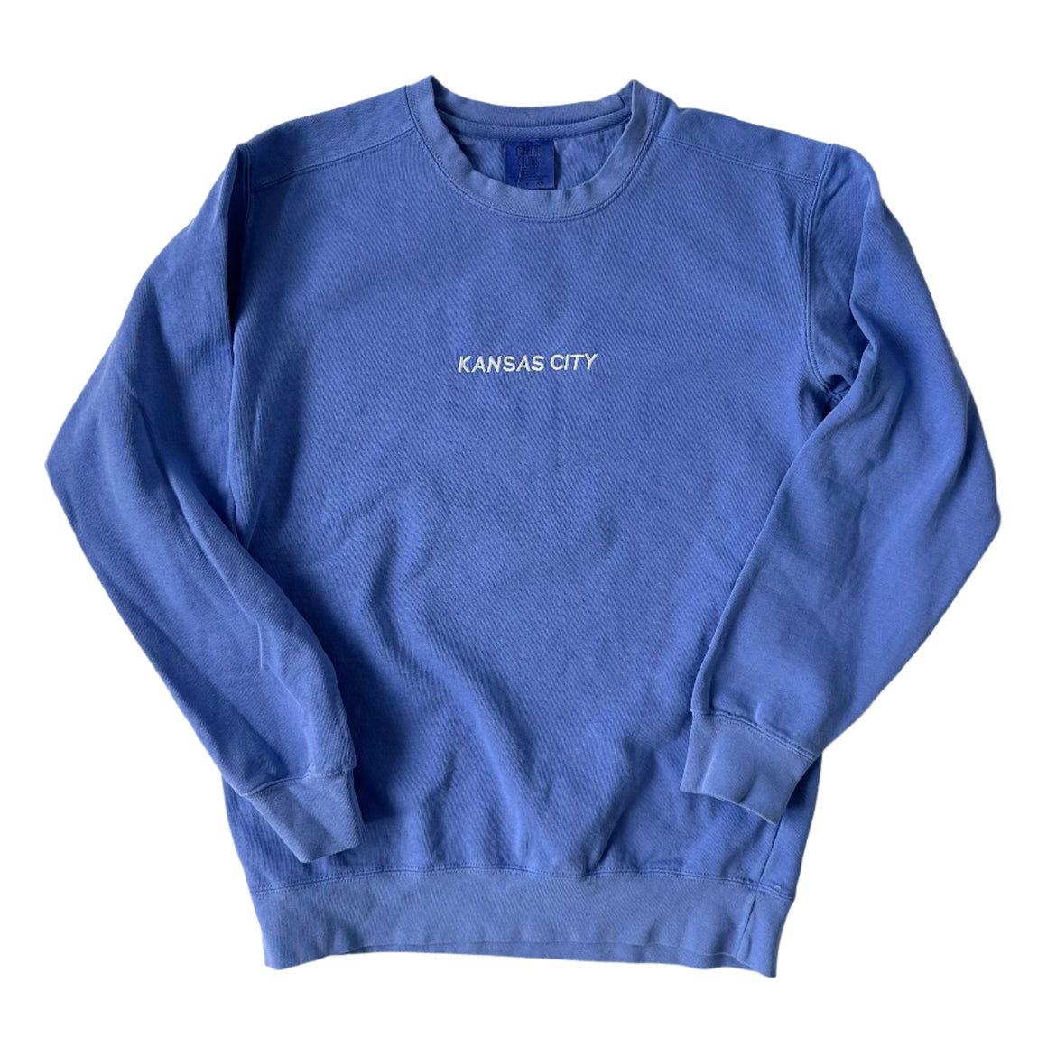 Kansas City Embroidered Sweatshirt - Blue