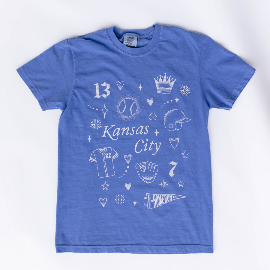 Kansas City Baseball Vibes - Blue