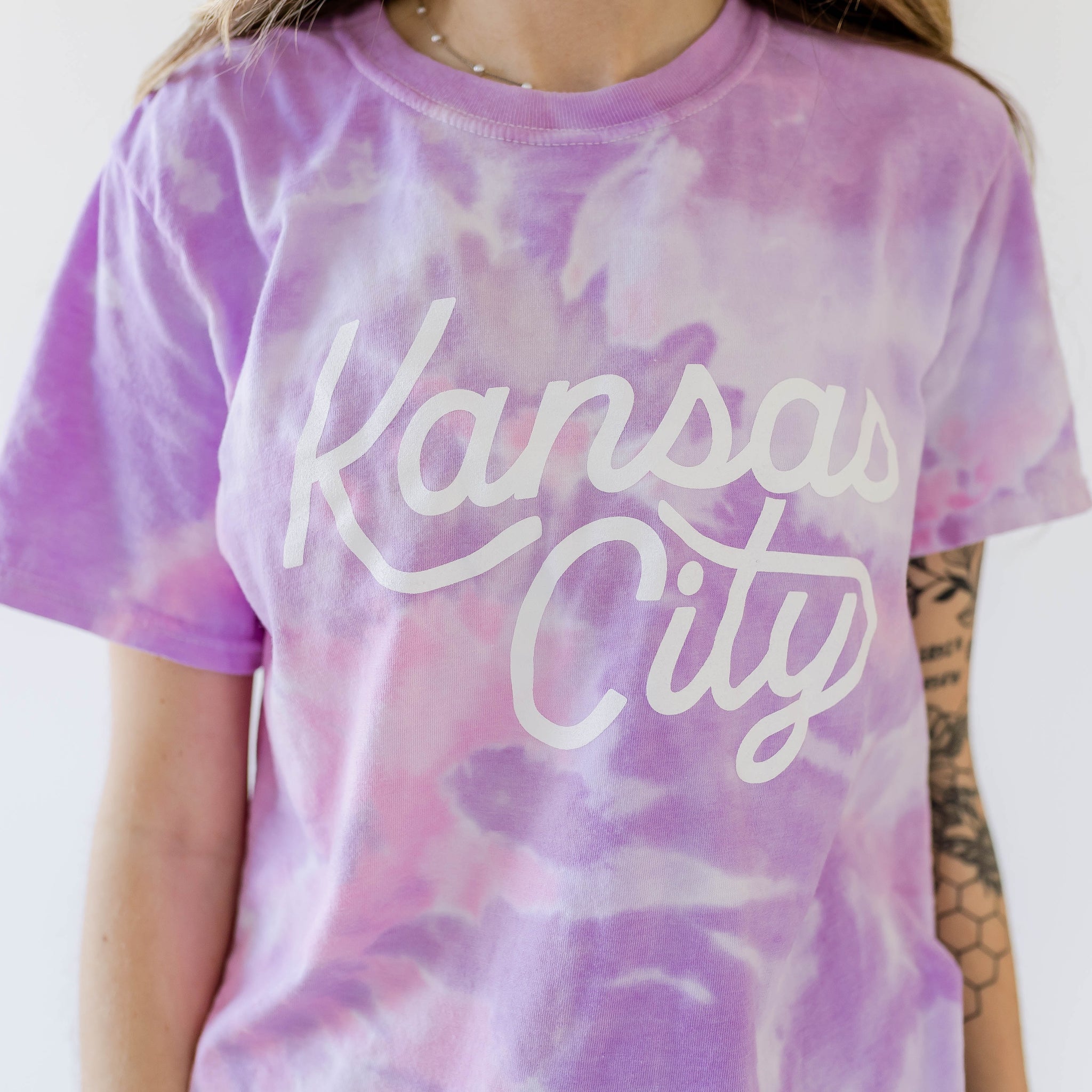 Kansas City Royals Girls Road Wordmark Short Sleeve T-Shirt - Pink