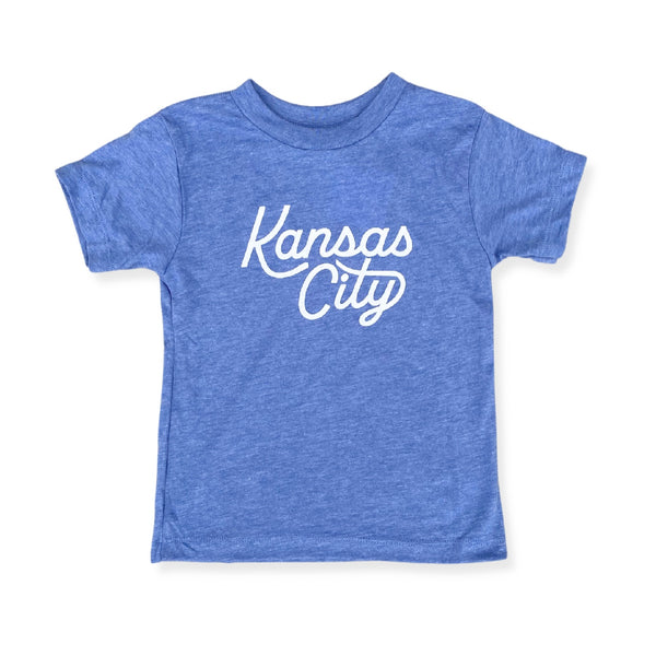 Kansas City Toddler Script Tee - Green - Carly Rae Studio